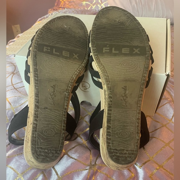 LifeStide Black Wedges Size 8 1/2 - Picture 7 of 7